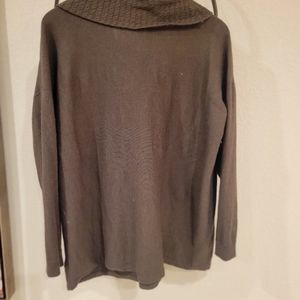 Sweater with front drape